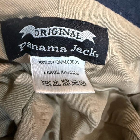 Panama Jack khaki Cotton Hat EUC Size Large unisex - Picture 5 of 9